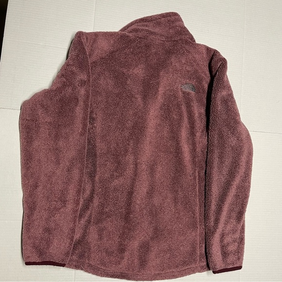 The North Face Jacket Womens Large Full Zip Fleece Fuscia Red Fuzzy Soft Winter - Picture 12 of 12